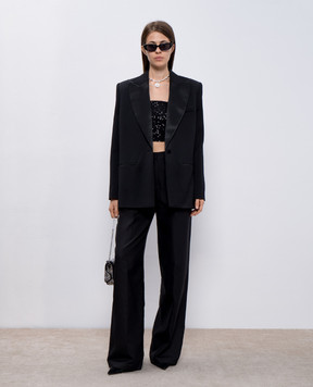 Magda Butrym Black pants made of silk PANTS02119724