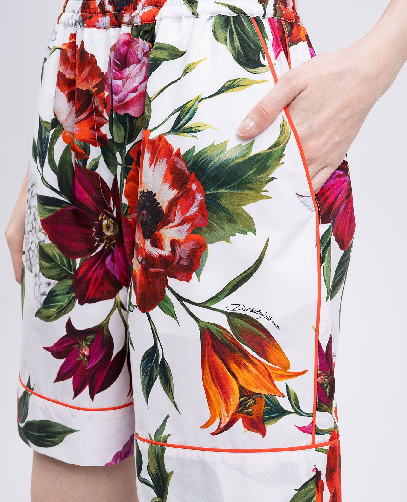 

White printed shorts Dolce&Gabbana