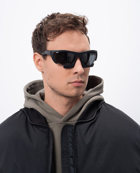Heliot Emil Black sunglasses with logo 1665P08