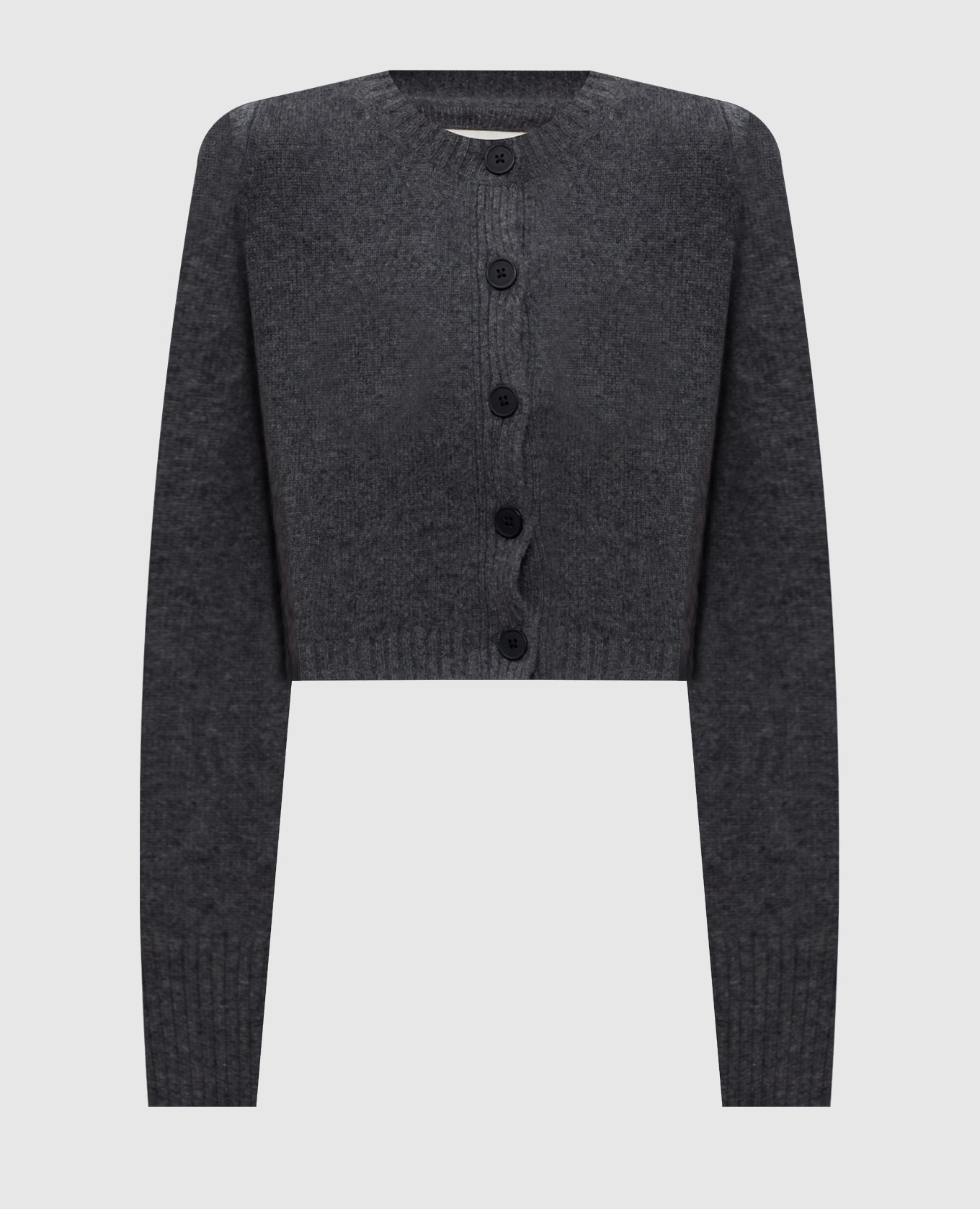 

Grey ZEPHIR cropped cashmere cardigan Loulou de Saison