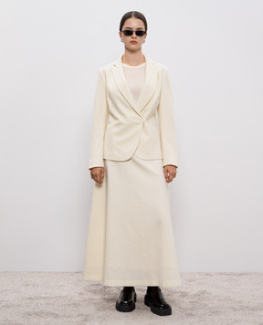 Intoca White wool skirt 252SAXSKL1003