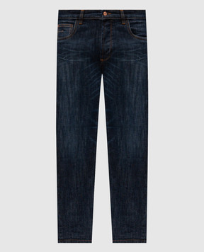 Officina 36 Blue jeans with a worn effect 02730B0008