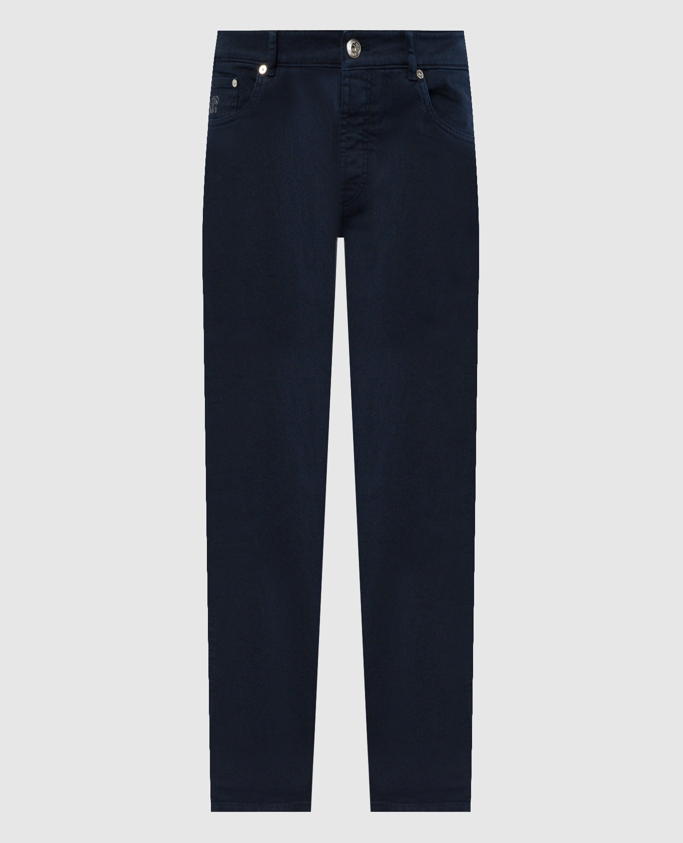 

Blue pants with patch and logo embroidery Brunello Cucinelli