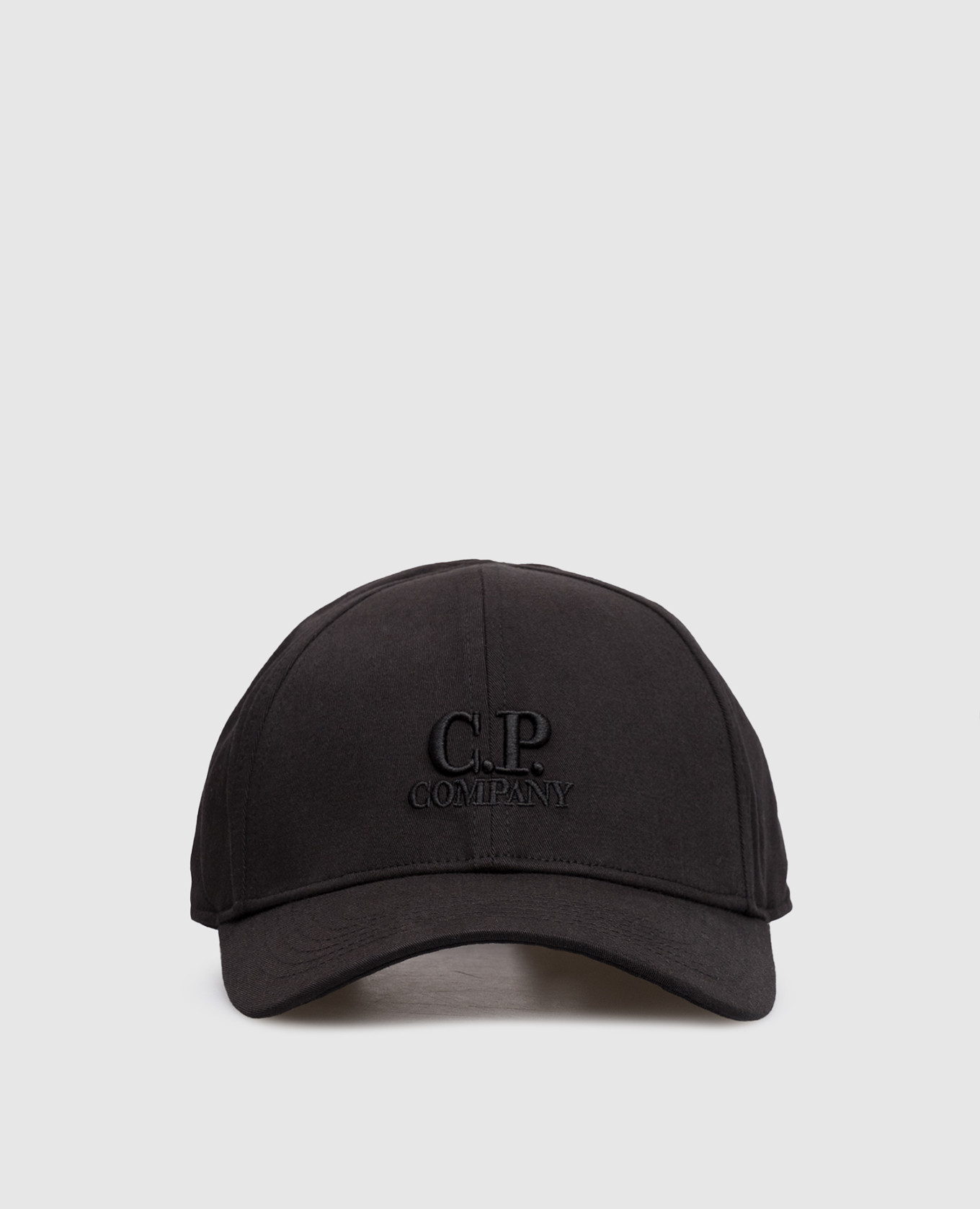 

Black cap with logo C.P. Company