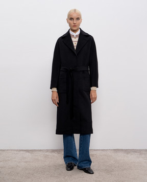 Heresis Black wool coat M46120G400