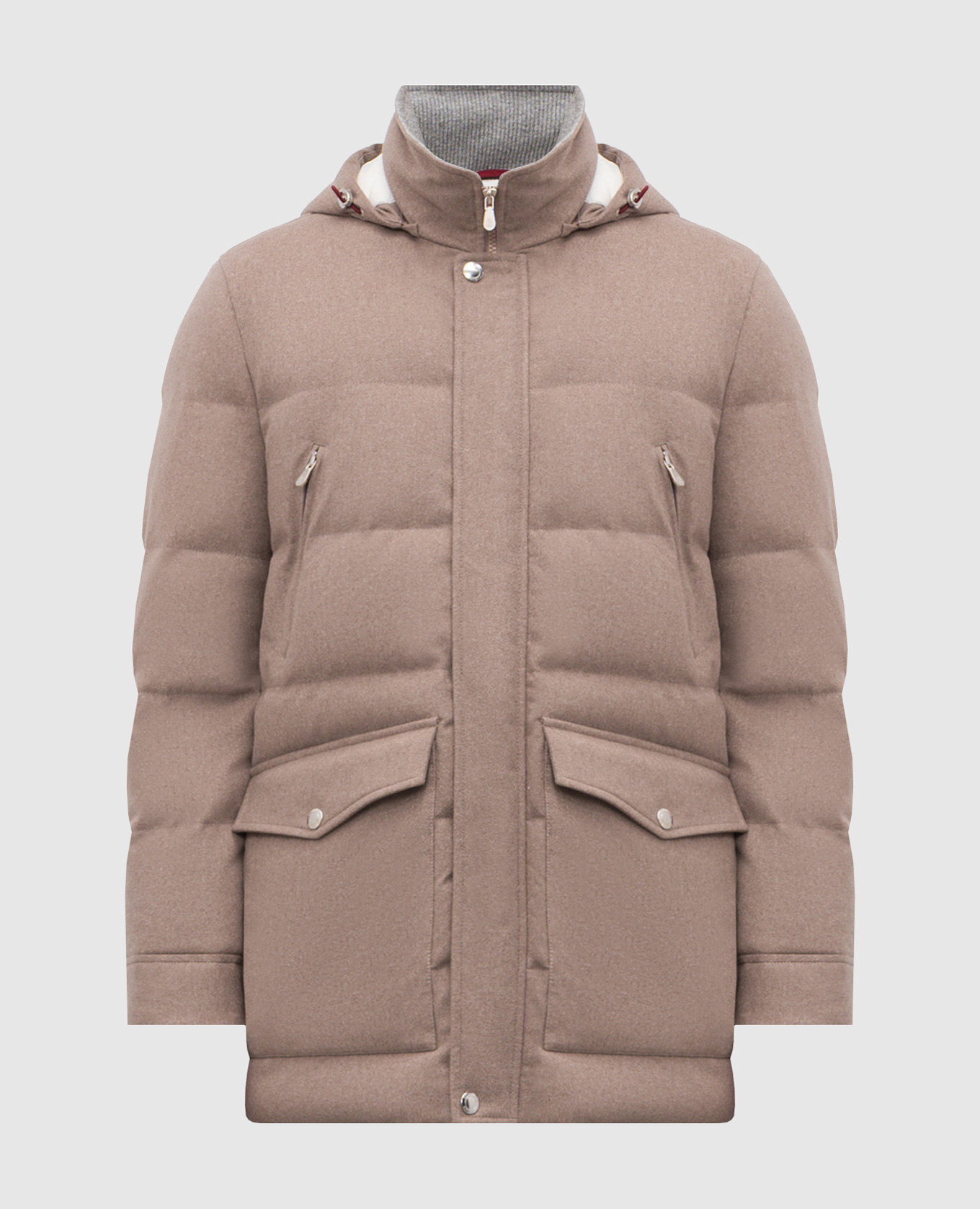 

Brown wool down jacket Brunello Cucinelli