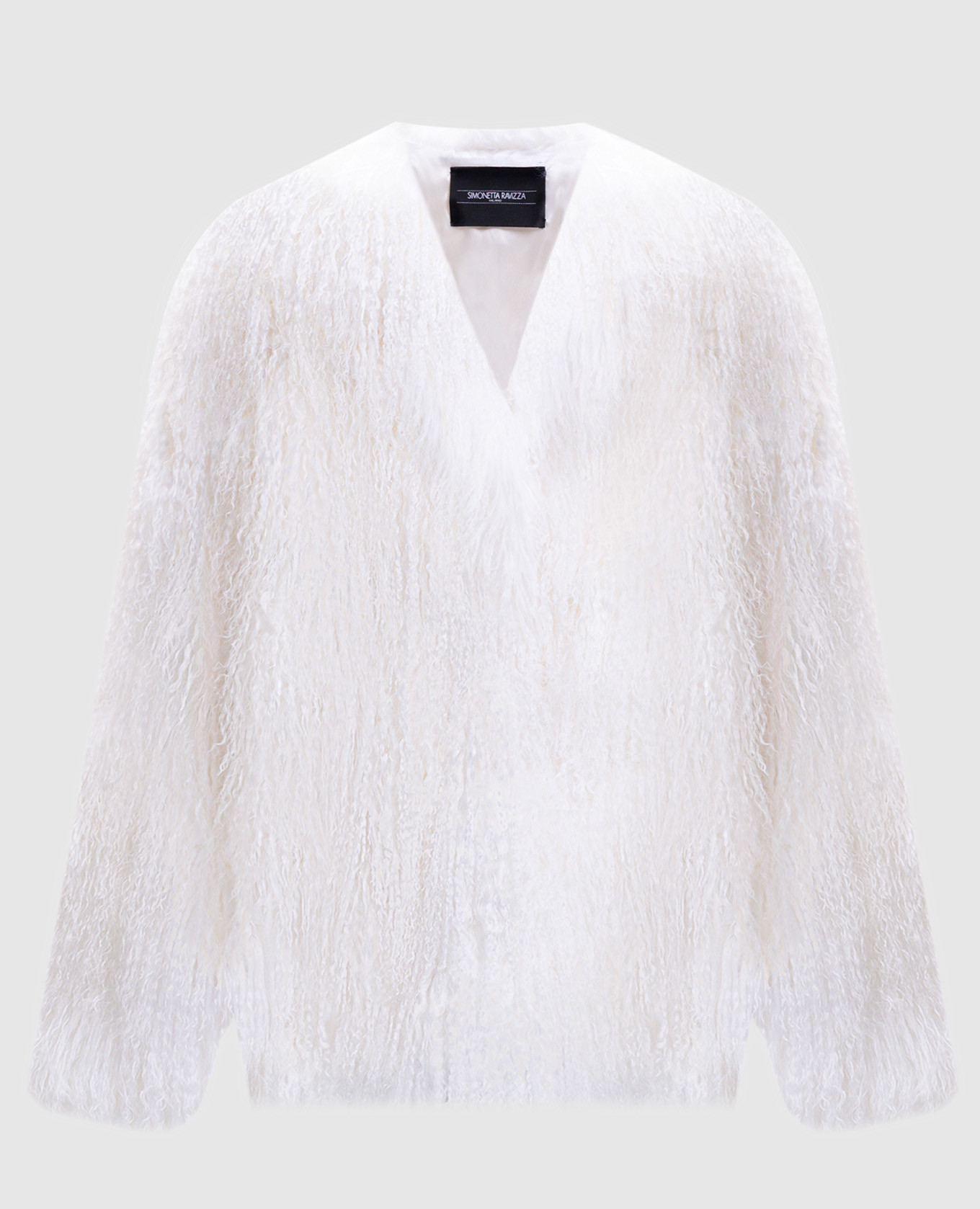 

Beige Bano fur coat made of Tibetan lamb fur Simonetta Ravizza