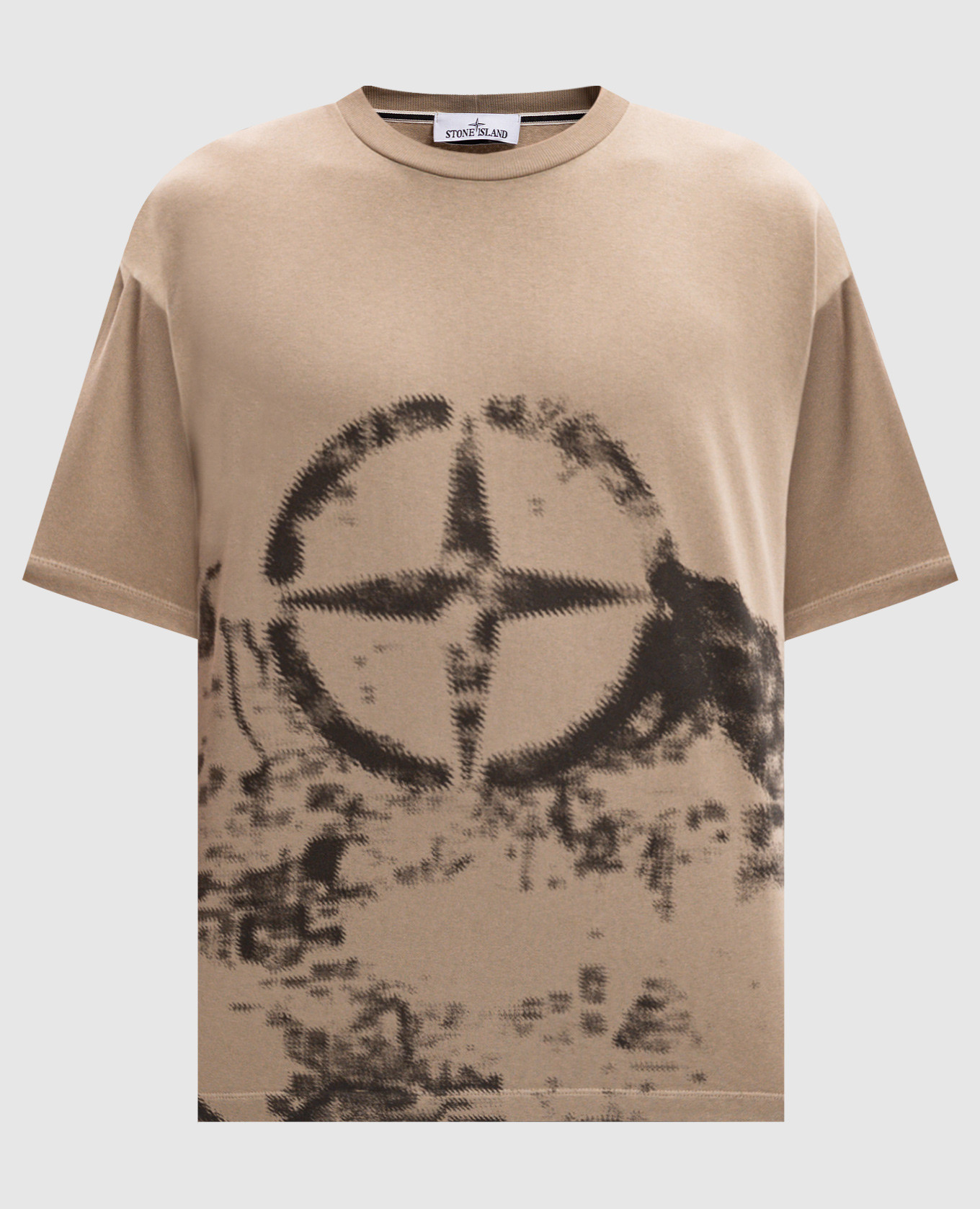 

Stone Island beige compass print t-shirt Stone Island