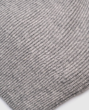 Peserico Gray wool and silk hat with lurex S36210F1209095