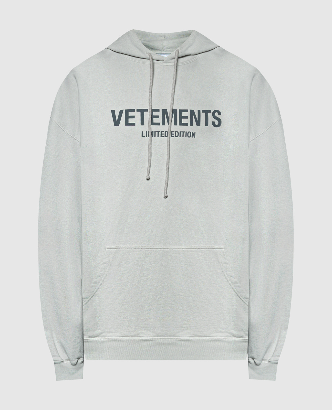 

Gray hoodie with logo print Vetements, Серый
