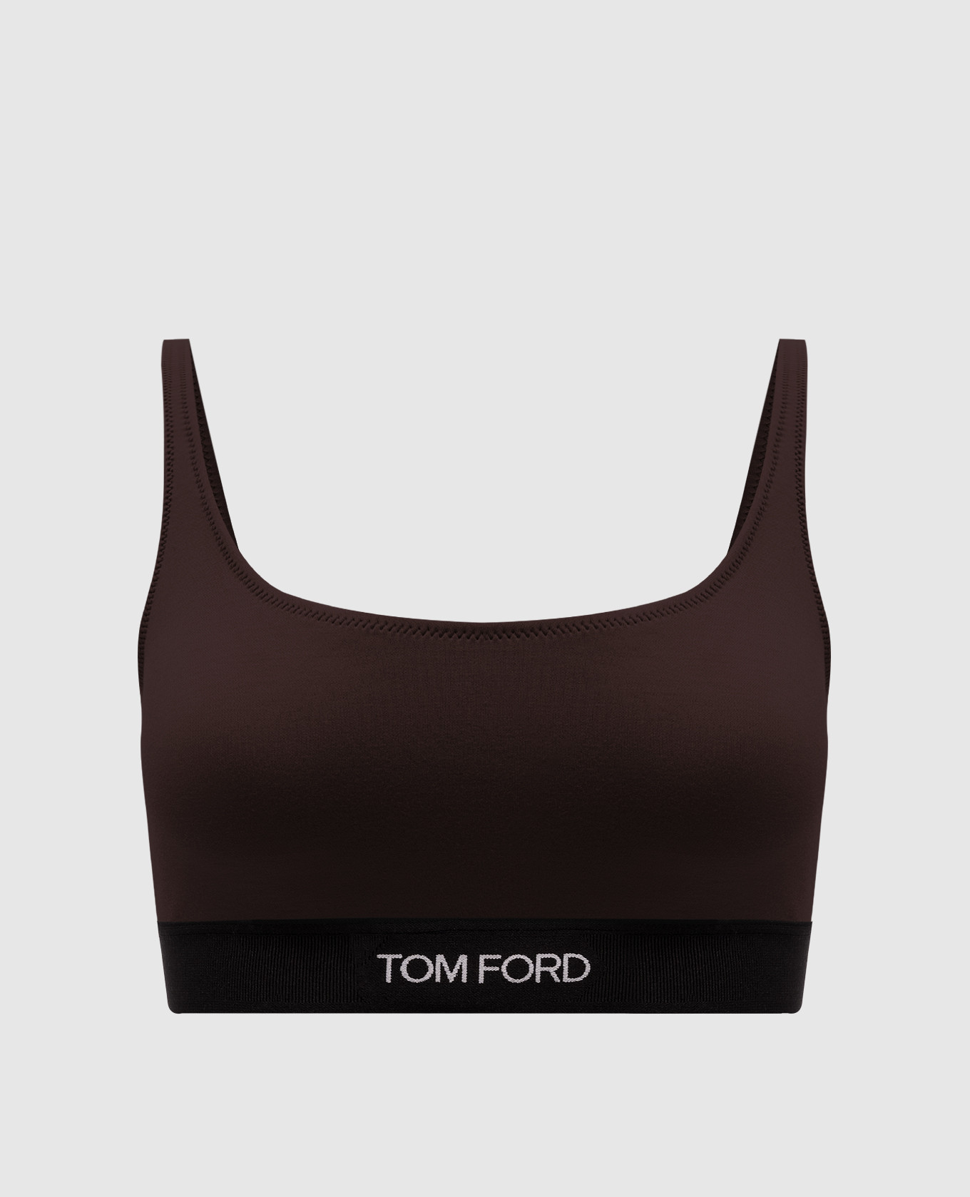 

Brown top with logo pattern Tom Ford