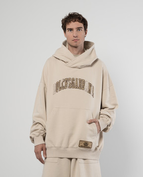 Dolce&Gabbana Beige logo hoodie G9AKPZG7NQI