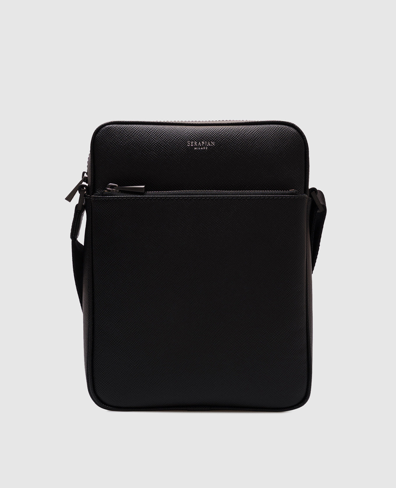 

Black leather bag NORTH SOUTH Serapian