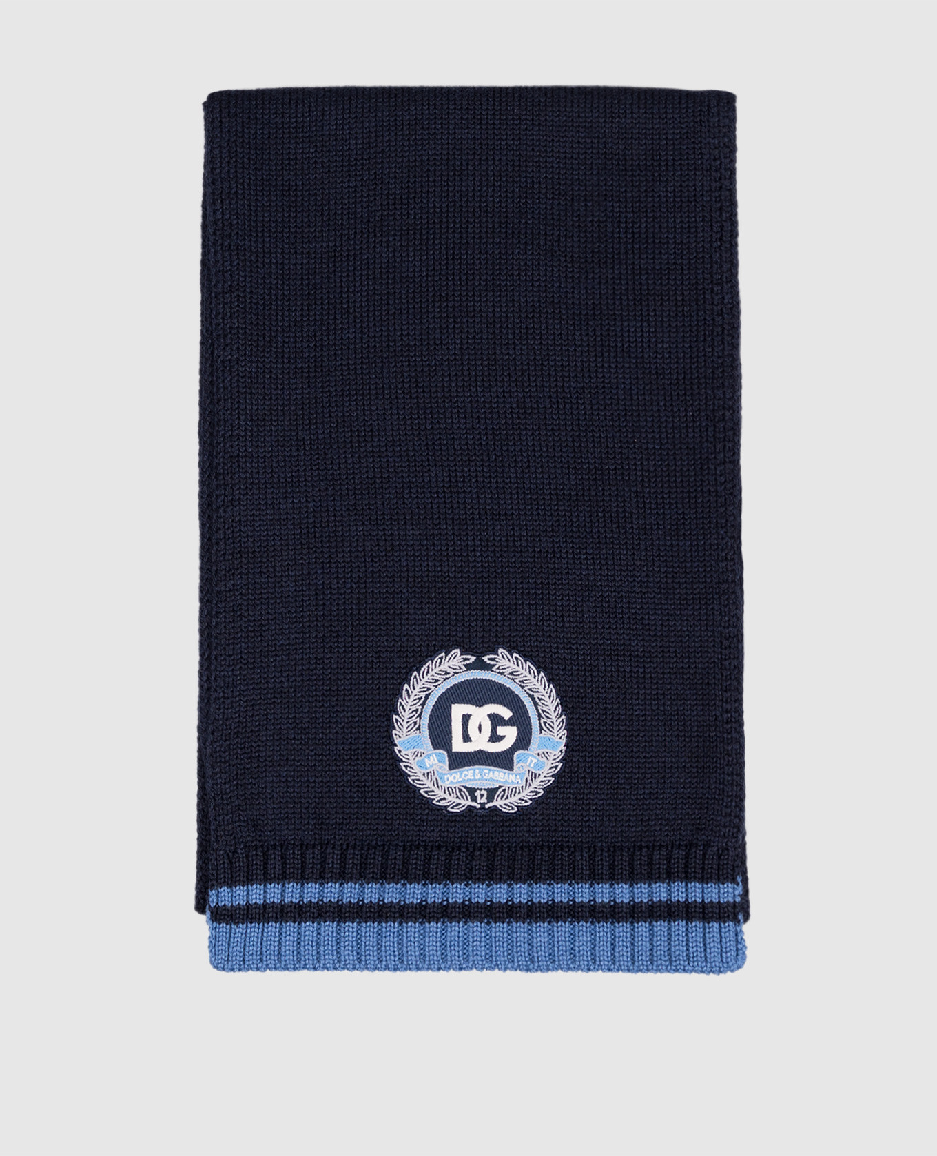 Children&#39;s blue wool scarf Dolce&Gabbana