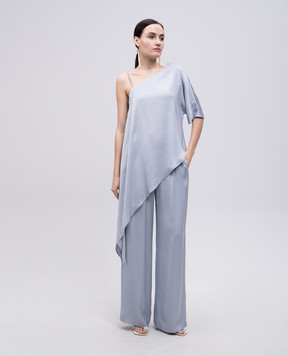 Peserico Blue asymmetric top with monil chain E0645301940
