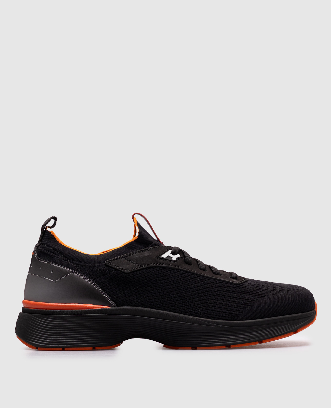 

Black sneakers with logo Santoni