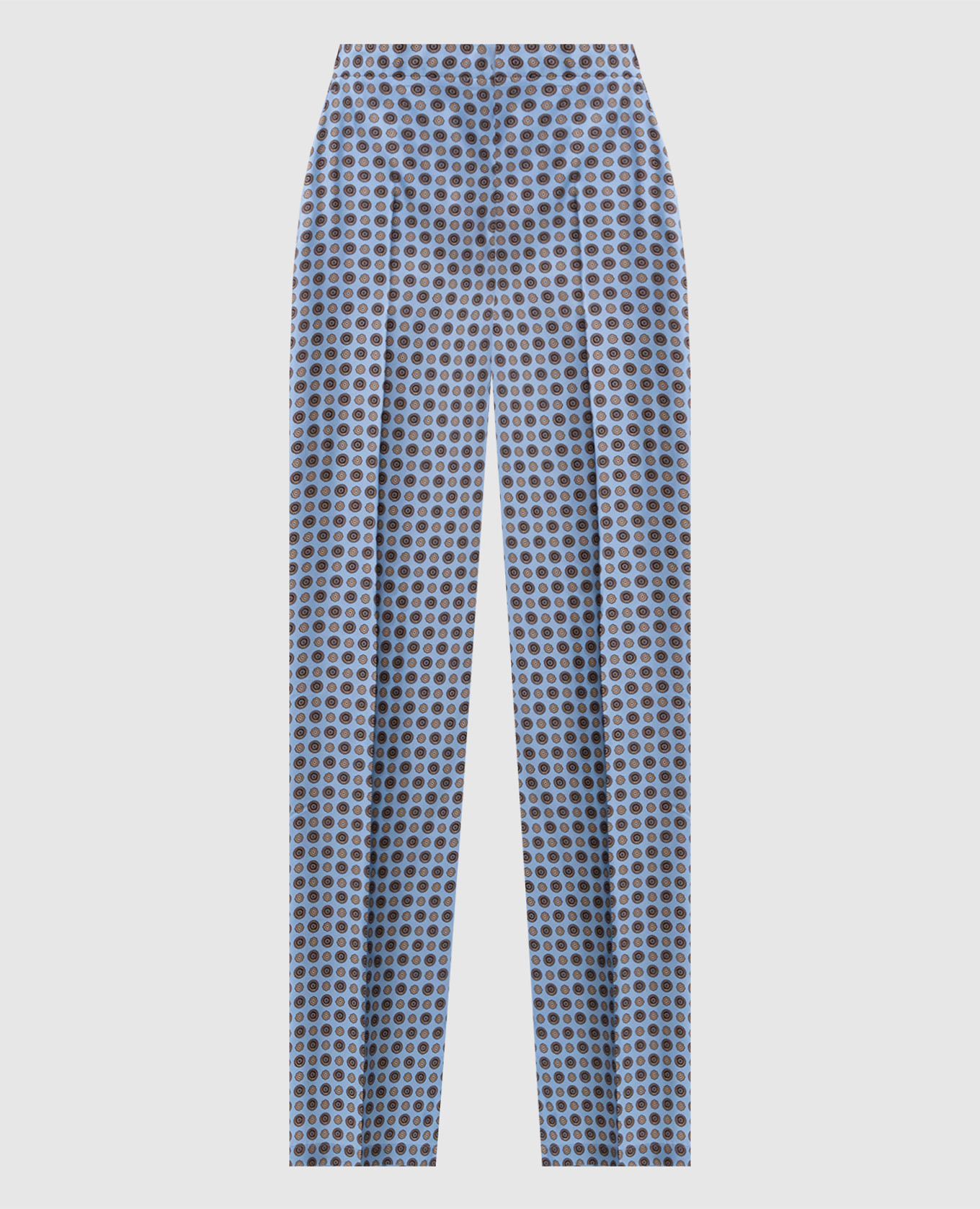 

FAUNA blue silk pants Max Mara, Light blue