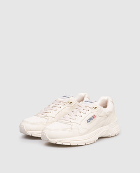AUTRY Beige Hyperway combination sneakers HYLWGP01
