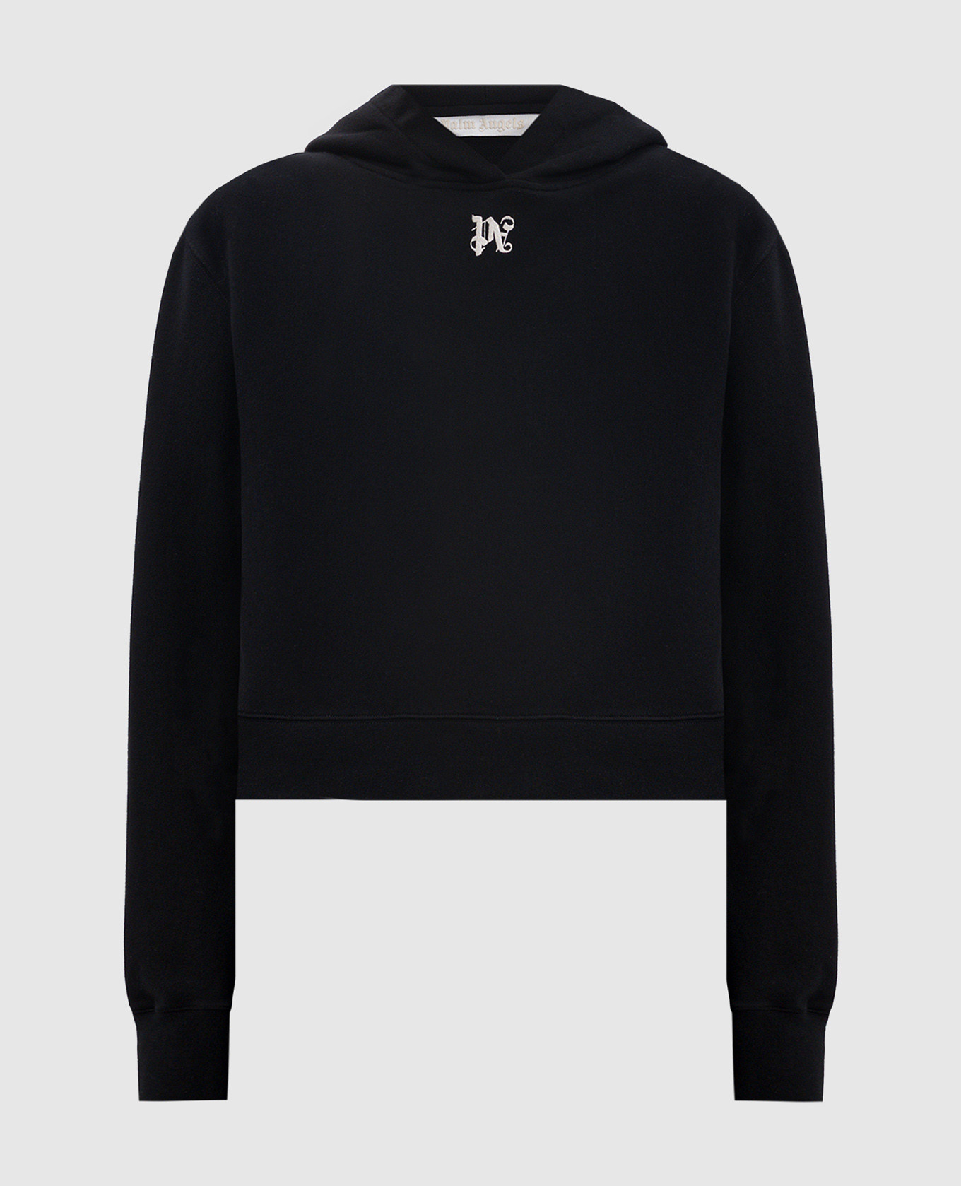 

Black WINGS PENCIL print hoodie with monogram embroidery Palm Angels