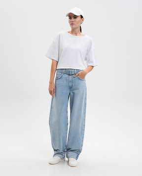 AGOLDE Blue jeans with a belt A2701810