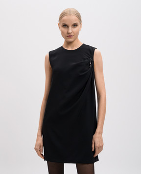 Versace Black mini dress with a hairpin 10186231A12369