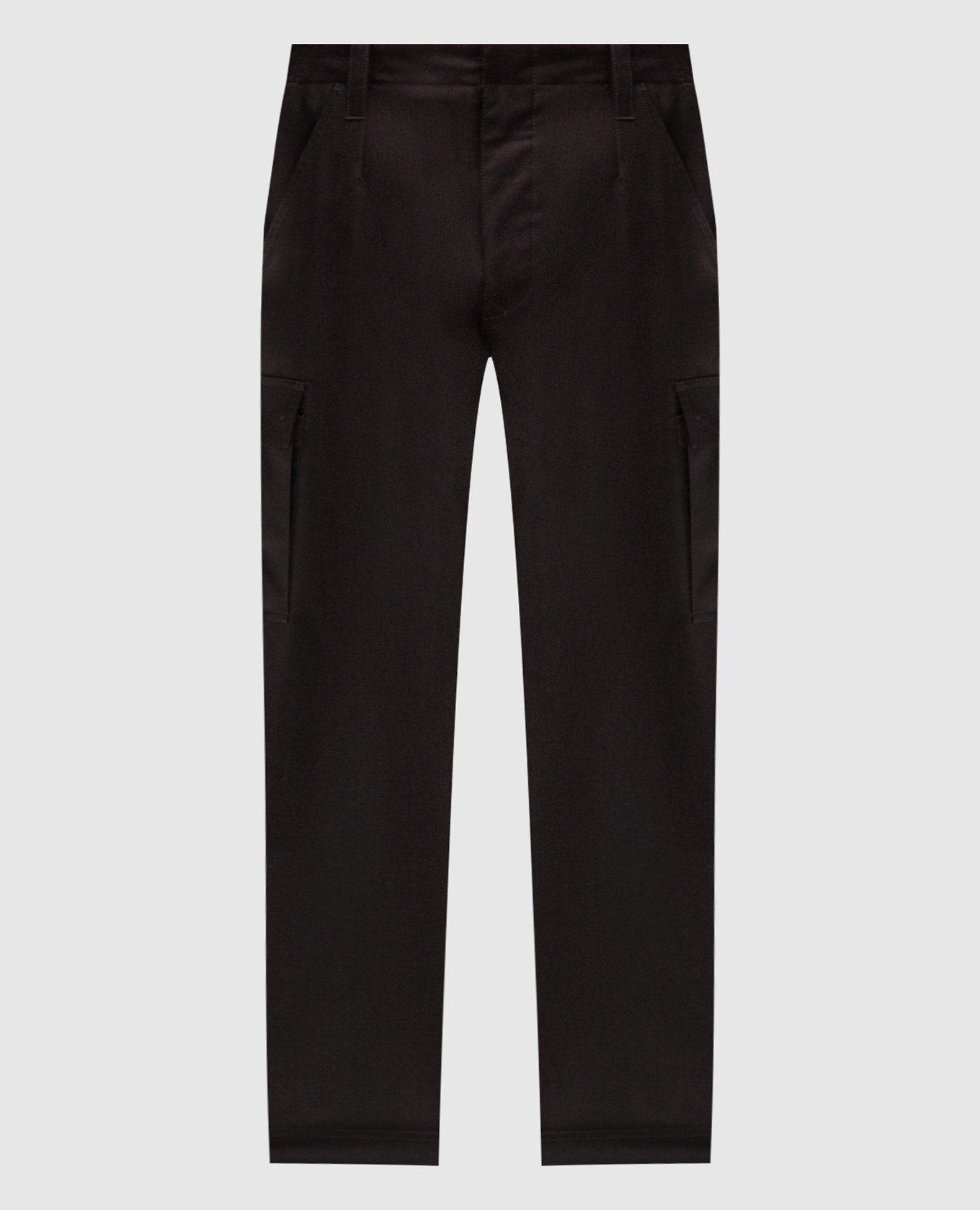 Brown cargo pants with wool Dolce&Gabbana