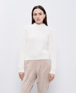 Peserico White sweater with alpaca S99640F0309205