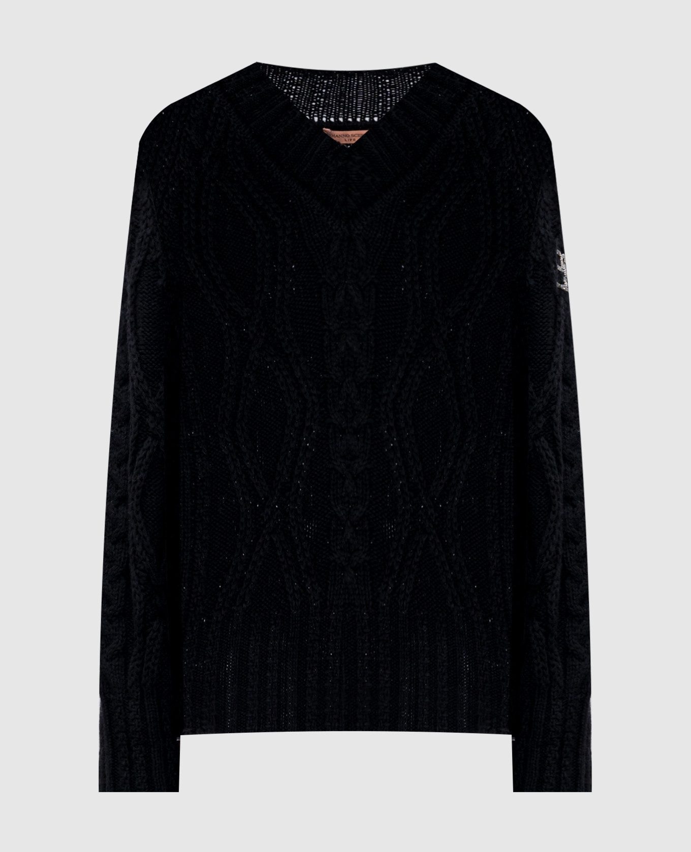 

Black pullover with merino wool and cashmere Ermanno Scervino