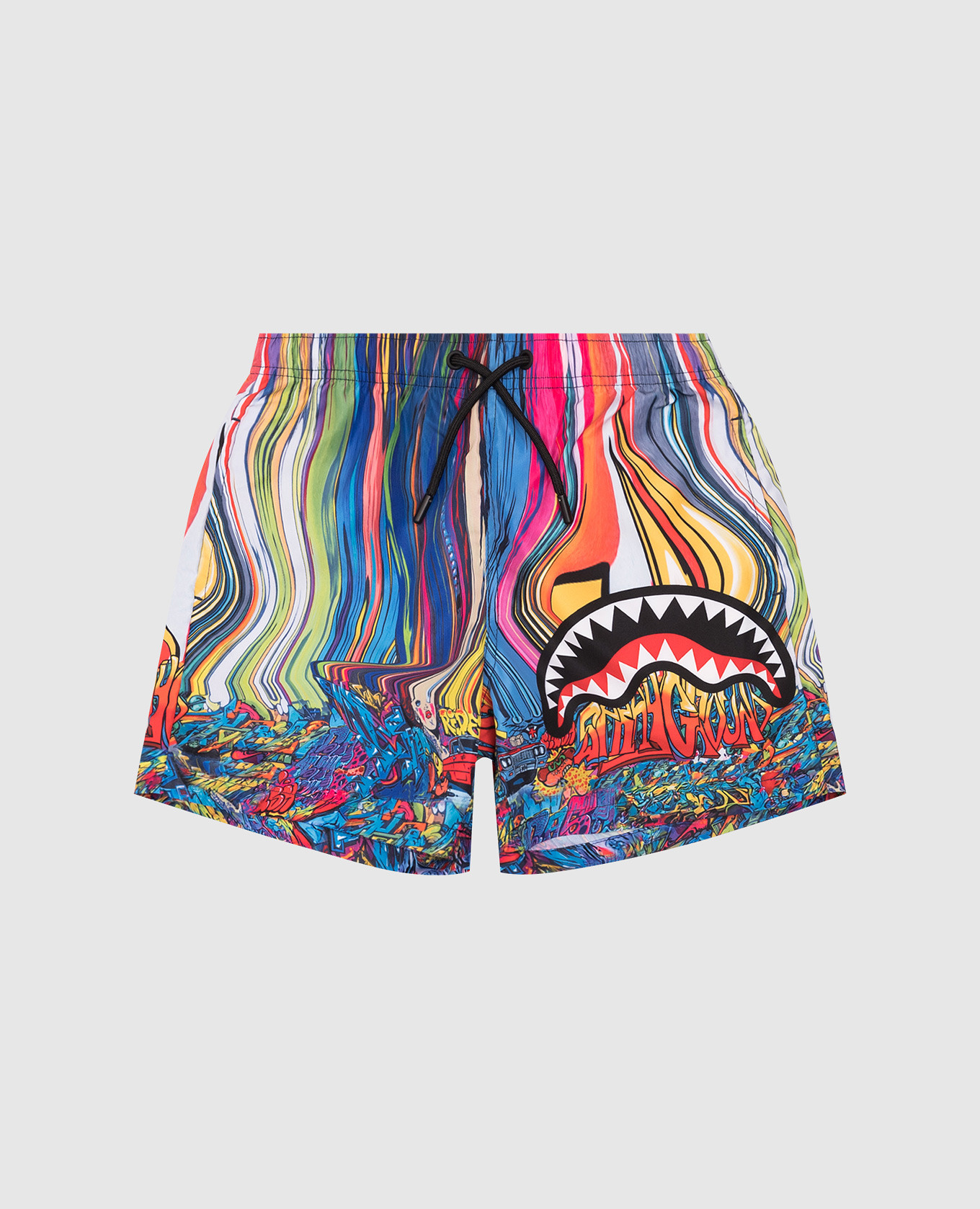 

Kids' swim shorts with logo Sprayground, White