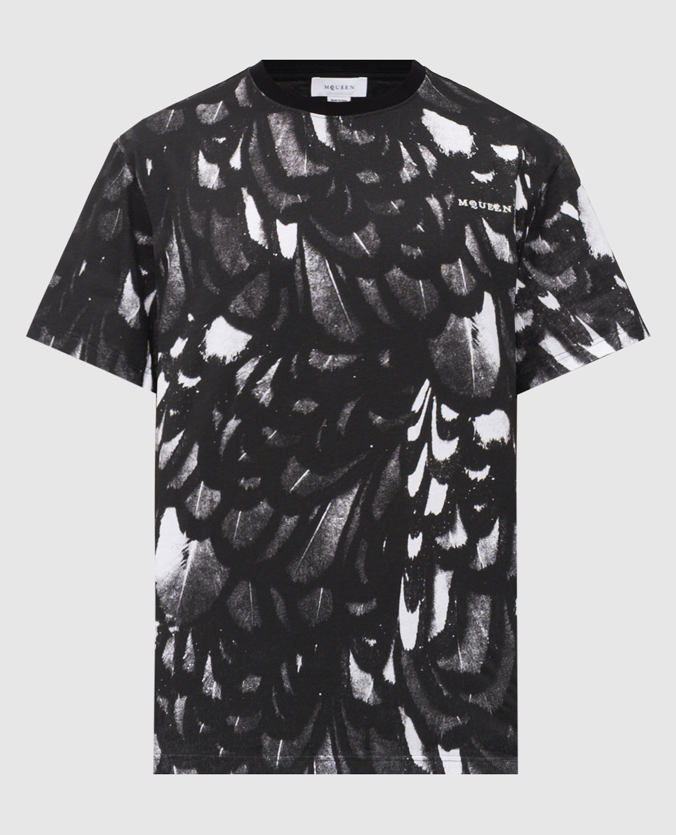 

Gray T-shirt with branded print and logo embroidery Alexander McQueen, Grey