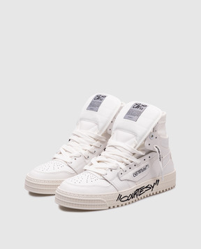 Off-White White leather high-tops 3.0 COURT COURTESY OMIA065C99LEA007