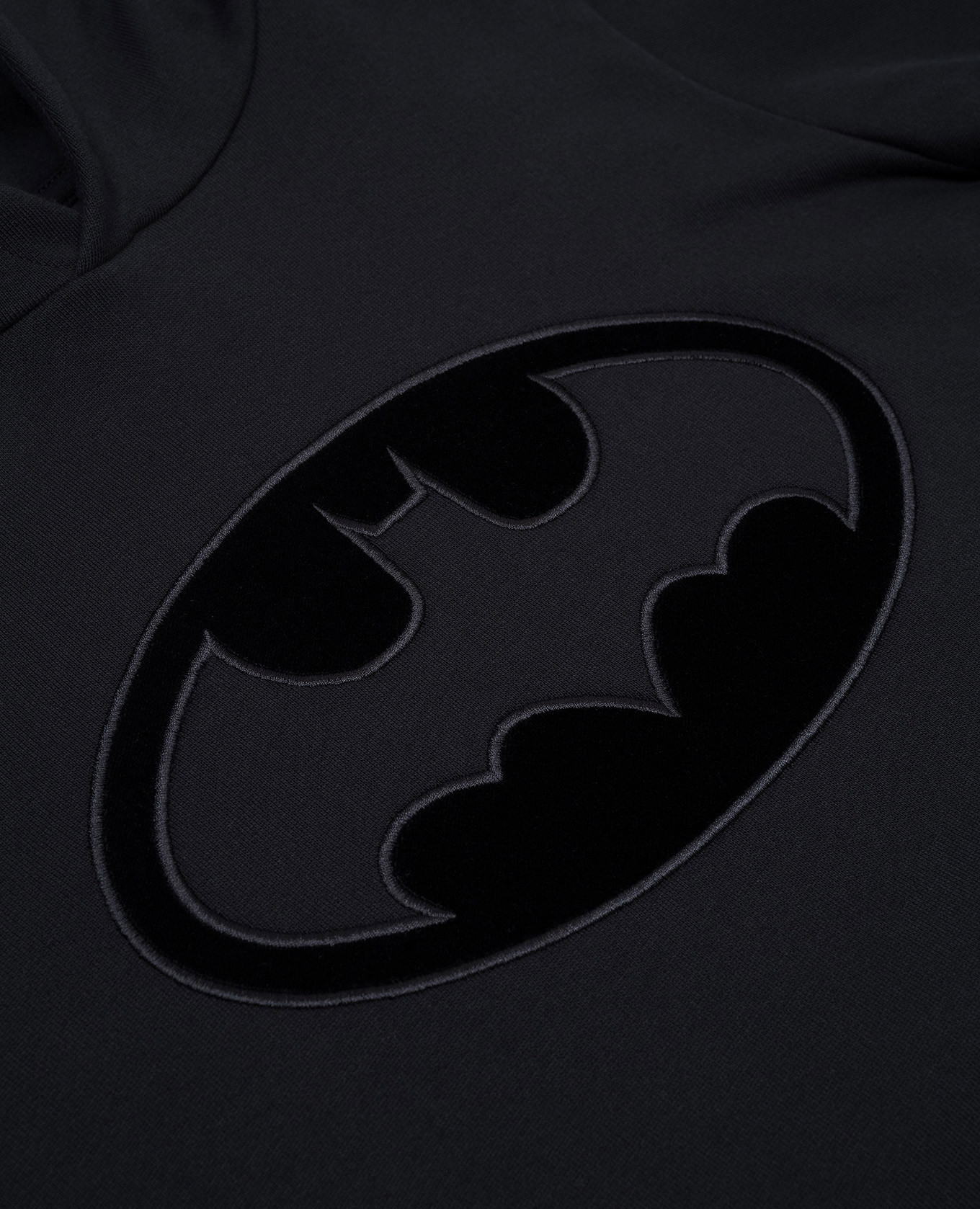 

Children's black hoodie with velor Batman logo Moncler ENFANT