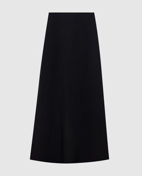 Brunello Cucinelli Black midi skirt with wool MB143G3634