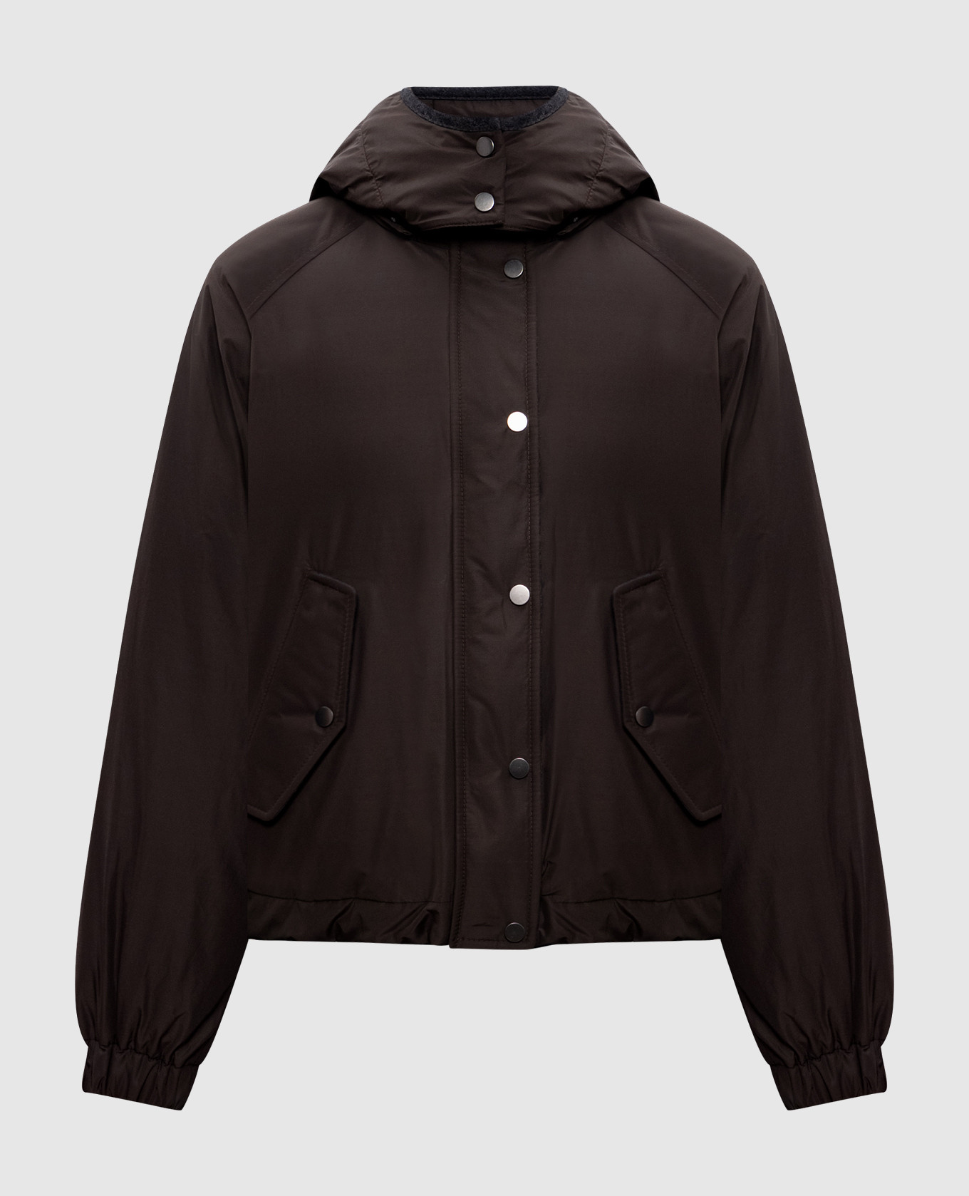 

Brown down jacket with monil chain Brunello Cucinelli