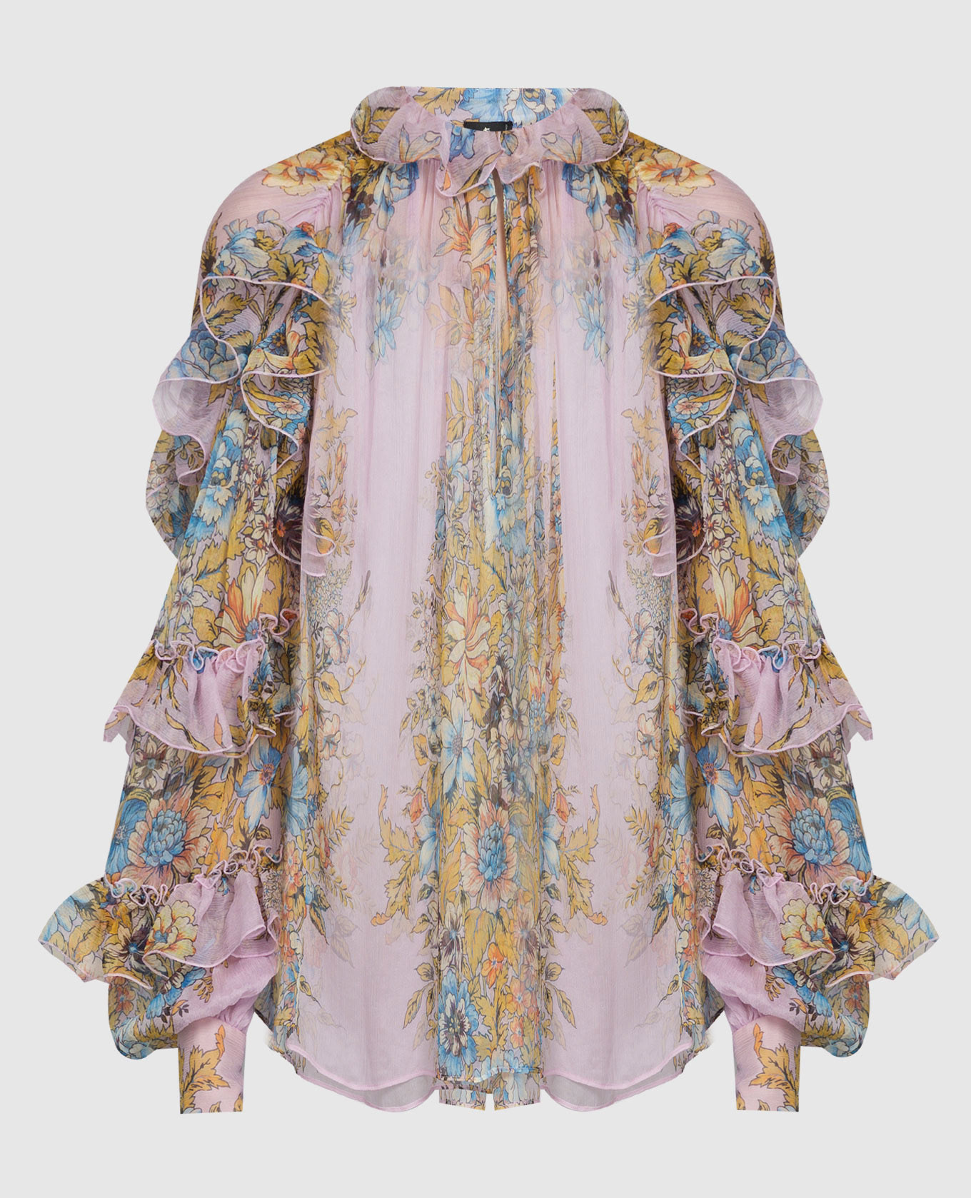

Pink blouse made of silk with a floral pattern Etro