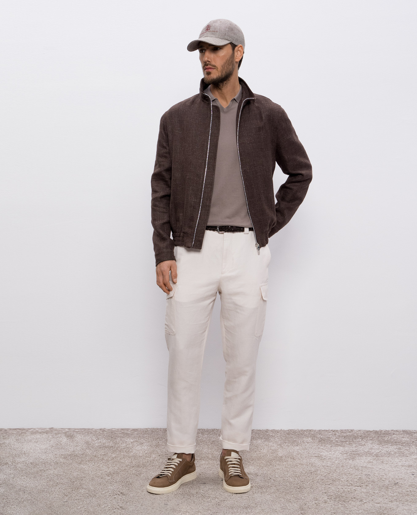 

Brown polo Brunello Cucinelli