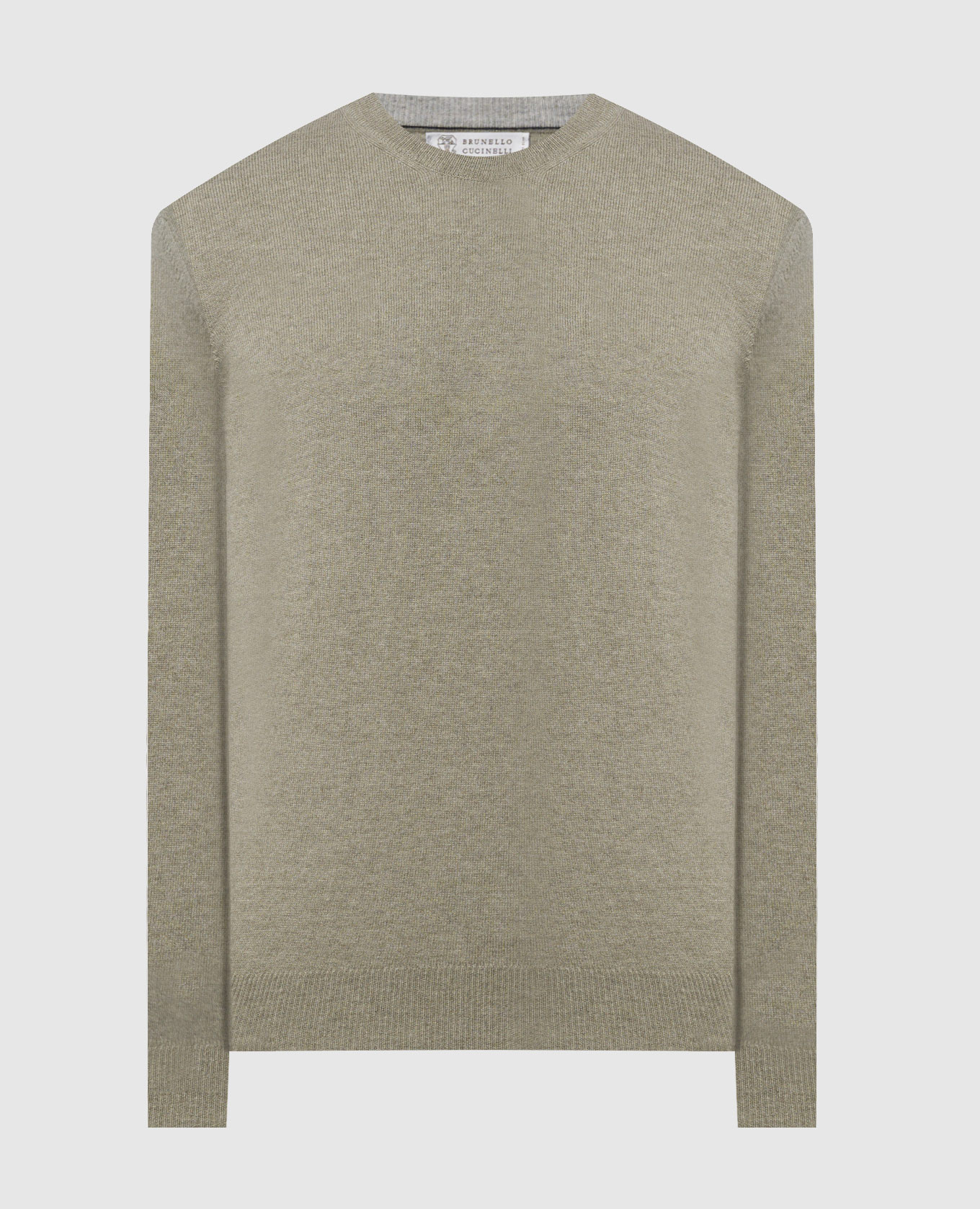 

Green cashmere jumper Brunello Cucinelli, Зеленый