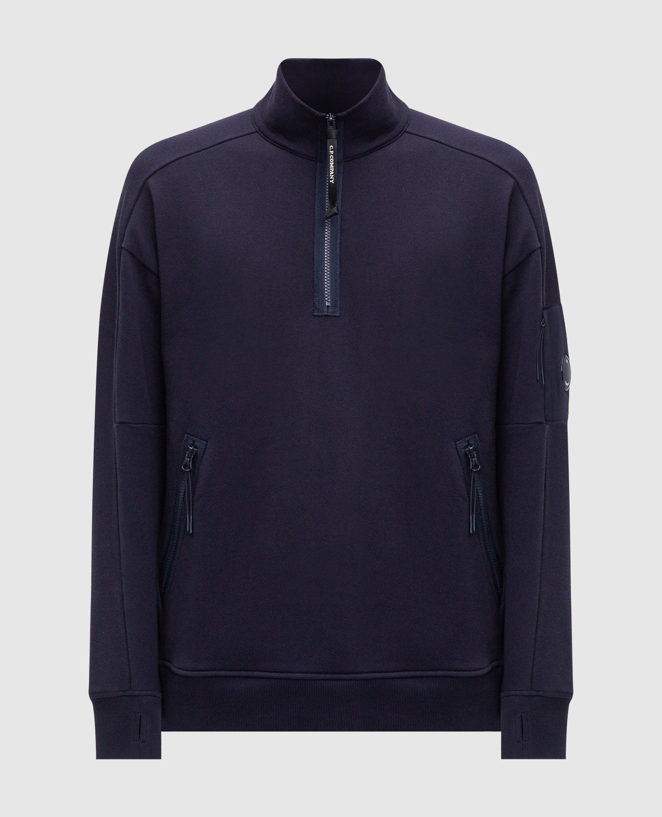 

Blue sweatshirt with logo patch C.P. Company