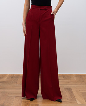 Max Mara NINFA burgundy wool palazzo pants NINFA