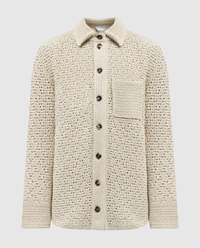 Bottega Veneta Beige openwork shirt 782284V3WM0