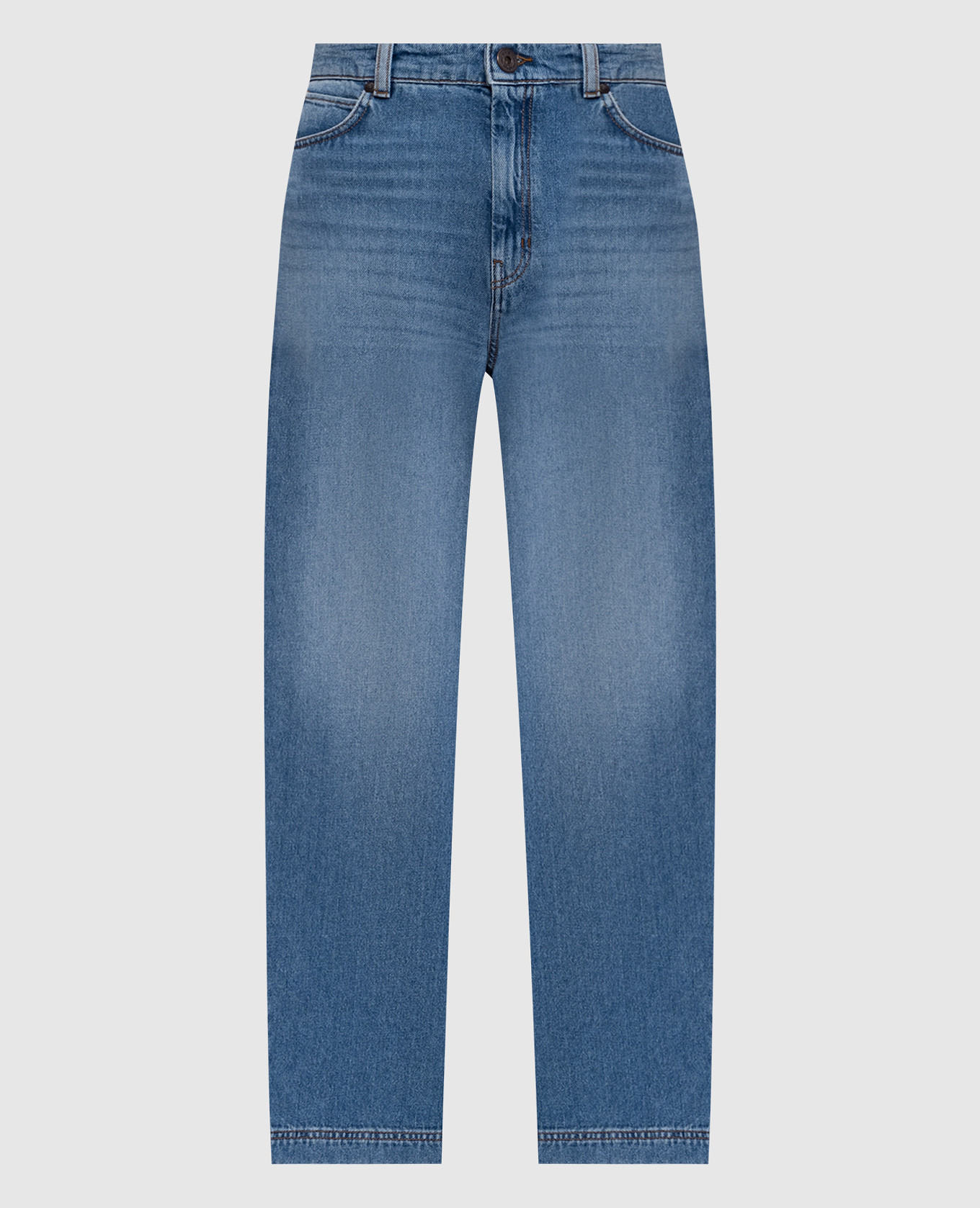 

BRAVA blue jeans with logo patch Max Mara Weekend
