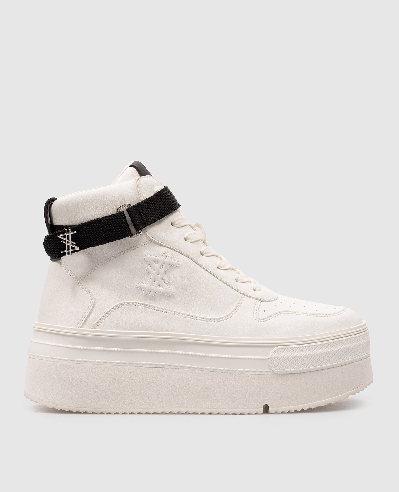 

White high-tops with logo Twinset Actitude