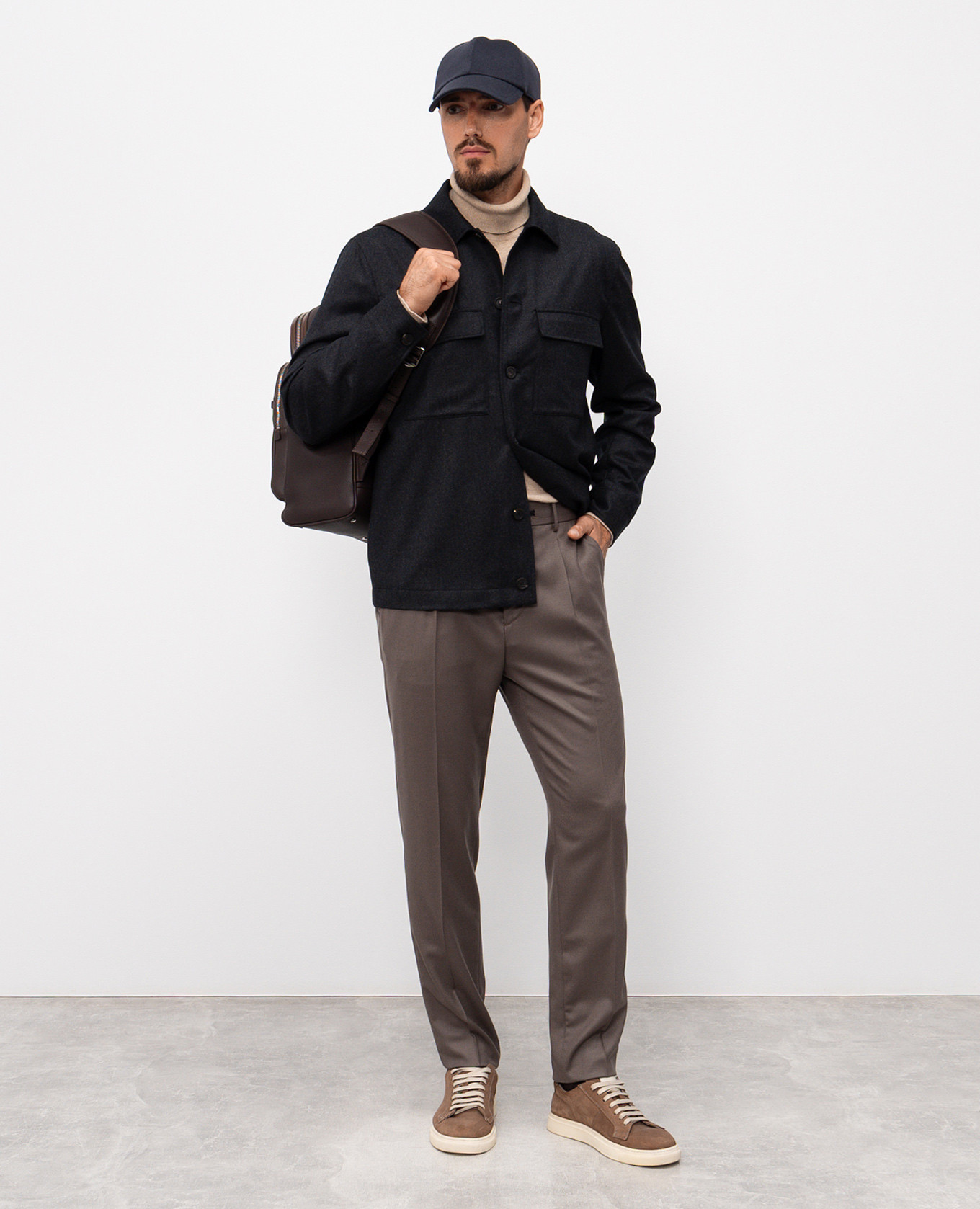 

Brown wool pants Peserico