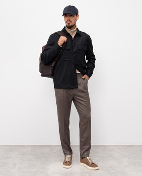 Peserico Brown wool pants R5427402710