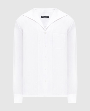 Dolce&Gabbana White linen shirt G5MW6TFU4JB