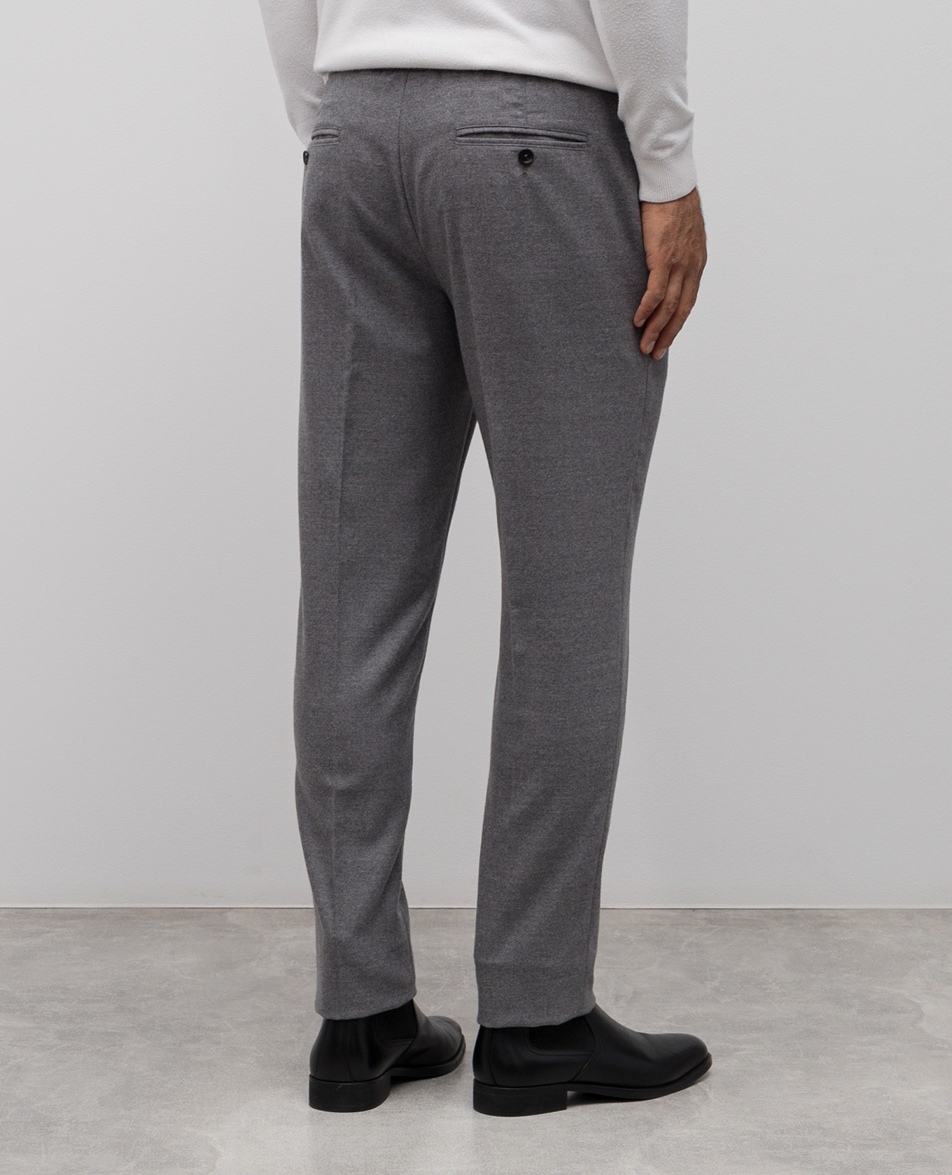 Gray wool pants ISAIA 4