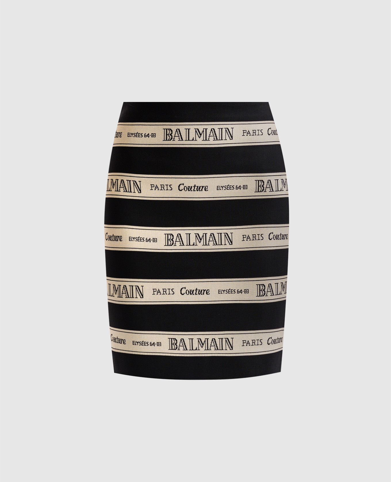 

Black mini skirt with logo Balmain