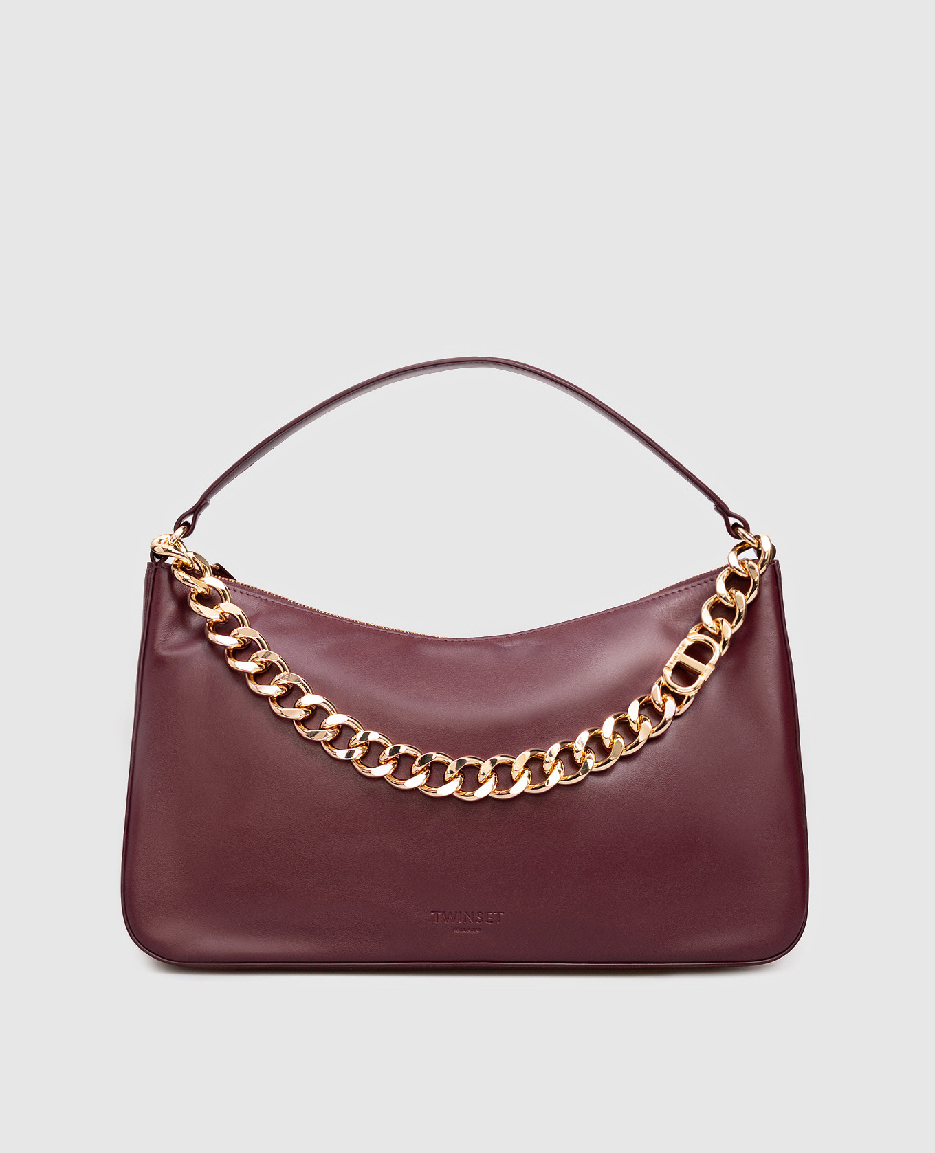 

Liliane burgundy leather hobo bag Twinset
