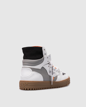 Off-White 3.0 Off Court leather high top with logo patch OMIA065S24LEA002