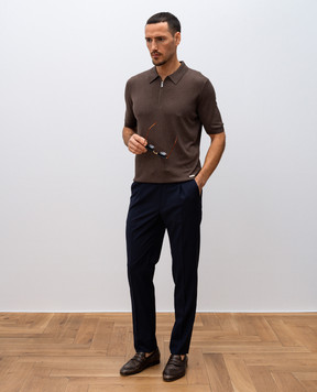 Enrico Mandelli Blue wool pants GYM02B5655